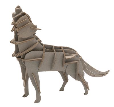 3D Paper Model: LOUP 11x9,5x3,5cm, en sachet 10,5x21x0,5cm