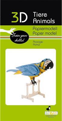 Modèle En Papier 3D - Perroquet