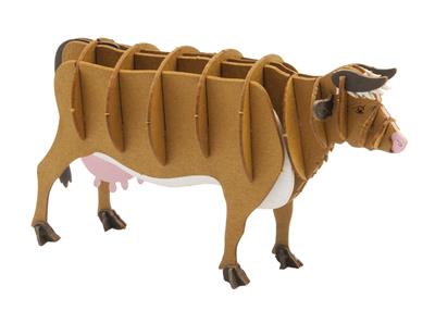 3D Paper Model: VACHE BRUN 11x6,5x4cm, en sachet 10,5x21x0,5cm