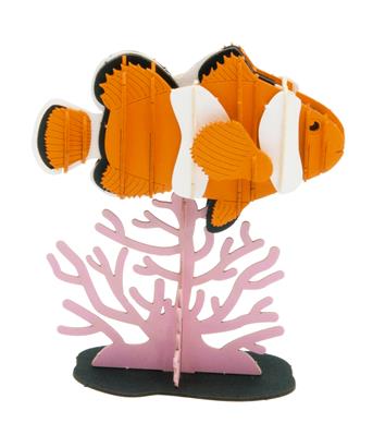 3D Paper Model: POISSON CLOWN 6x12x6cm, en sachet 10,5x21x0,5cm