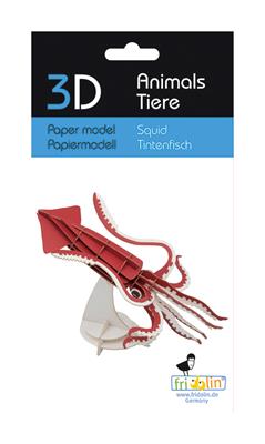 3D-Papiermodell – Tintenfisch