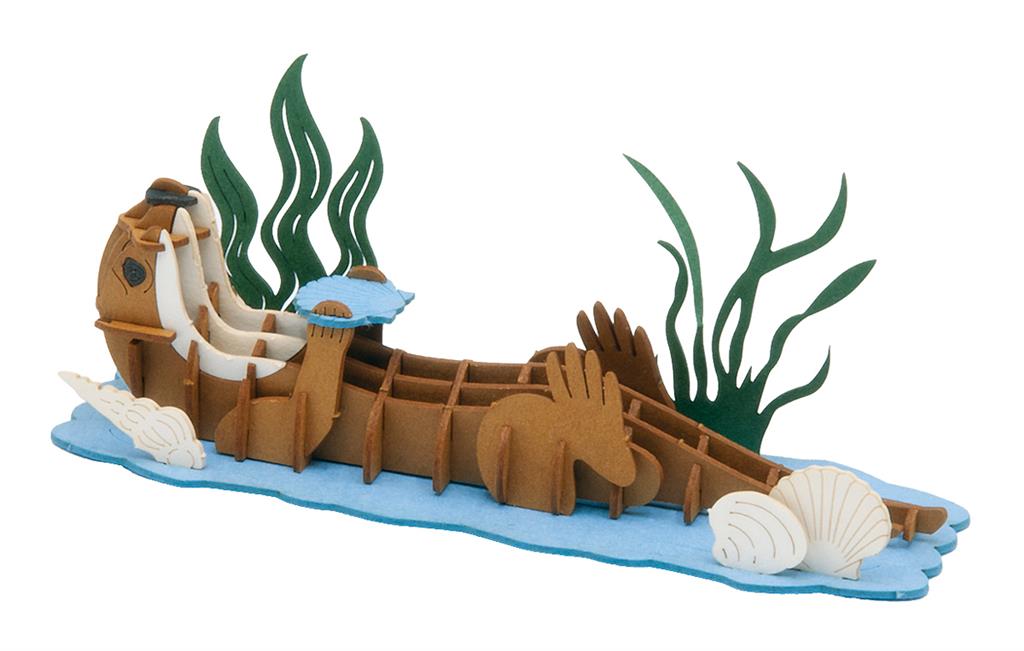 3D-Papiermodell – Otter