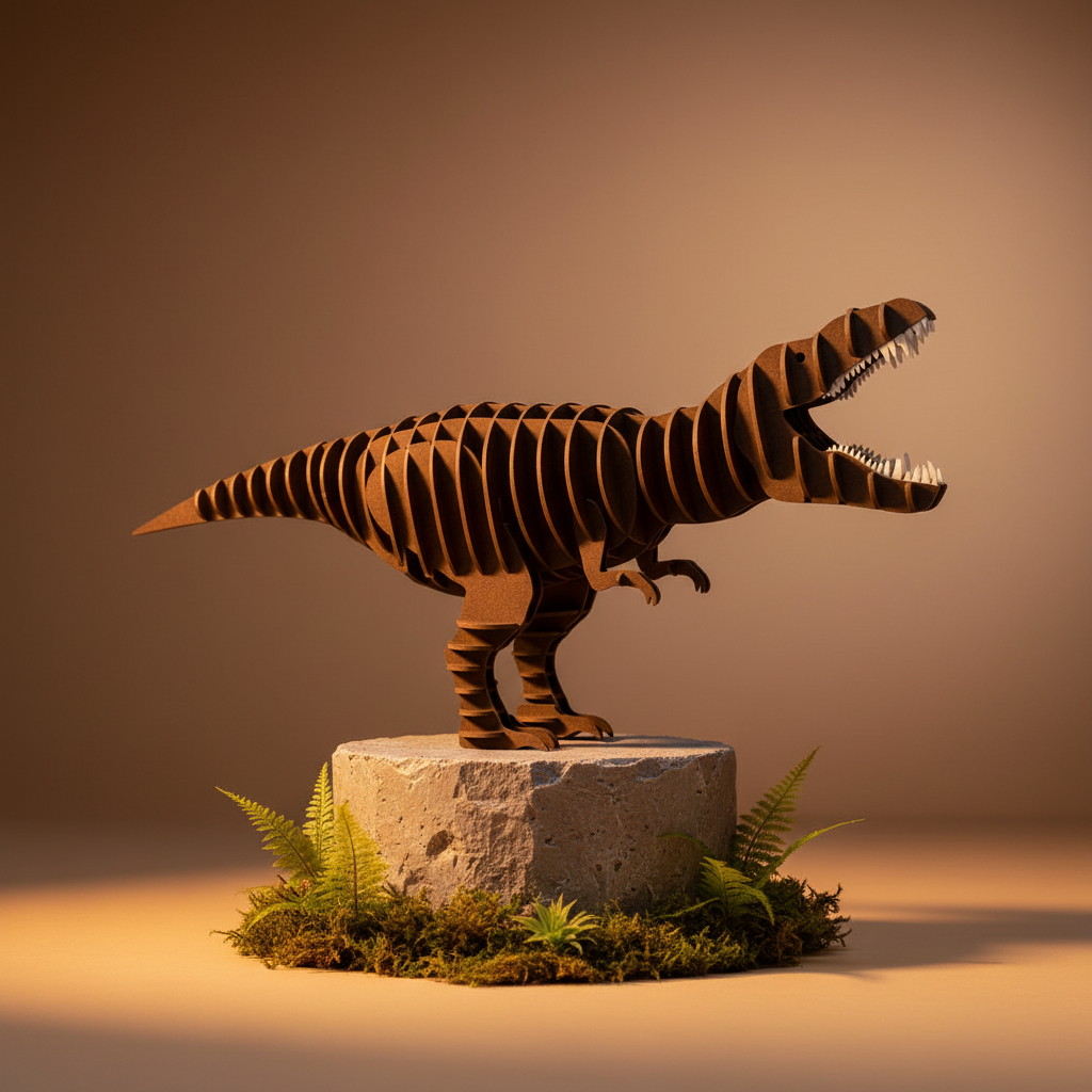 Modèle En Papier 3D - T-Rex