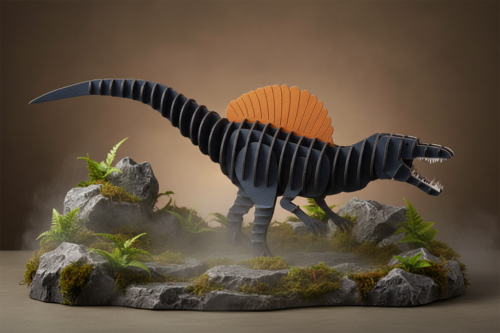 Modèle En Papier 3D - Spinosaure