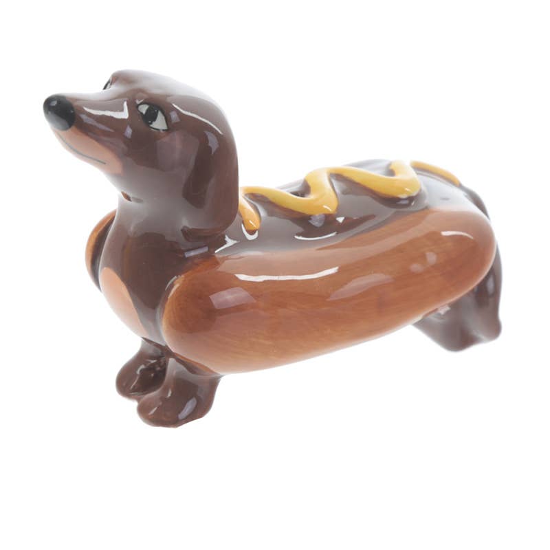Salière et poivrière Teckel Hot Dog et Moutarde – vue 3