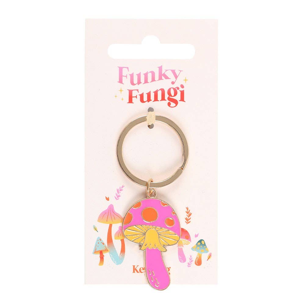 Funky Fungi Mushroom Keychain