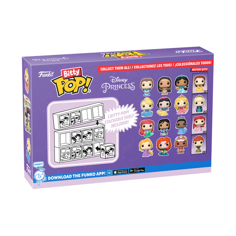 bitty pop disney princess 4 pack series 1
