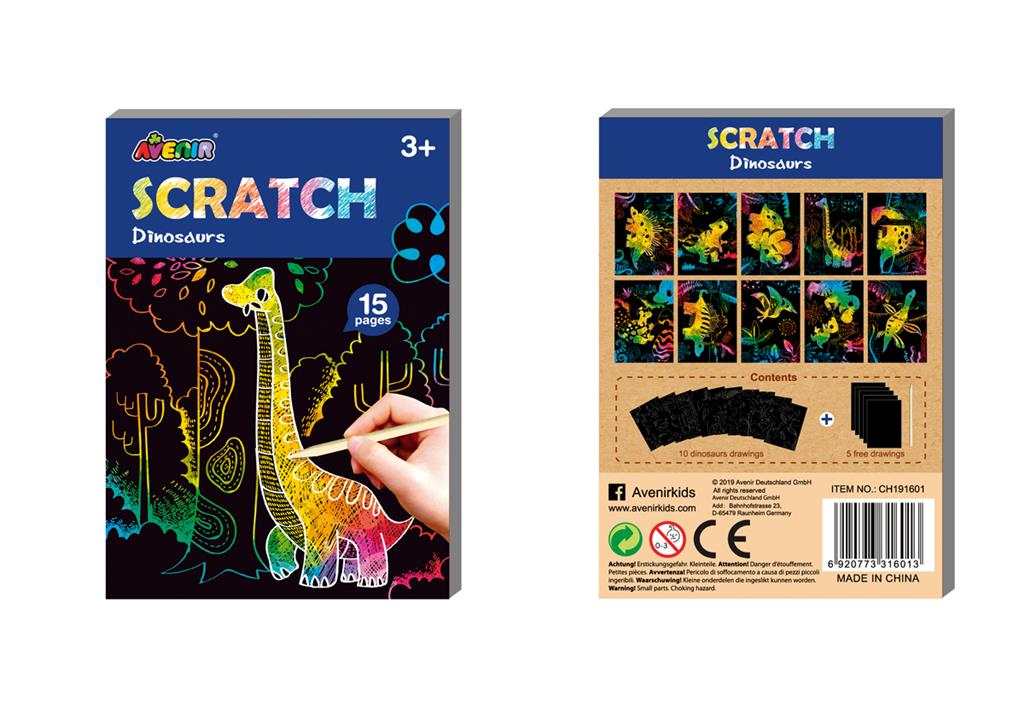 mini scratch book dinosaures avenir 