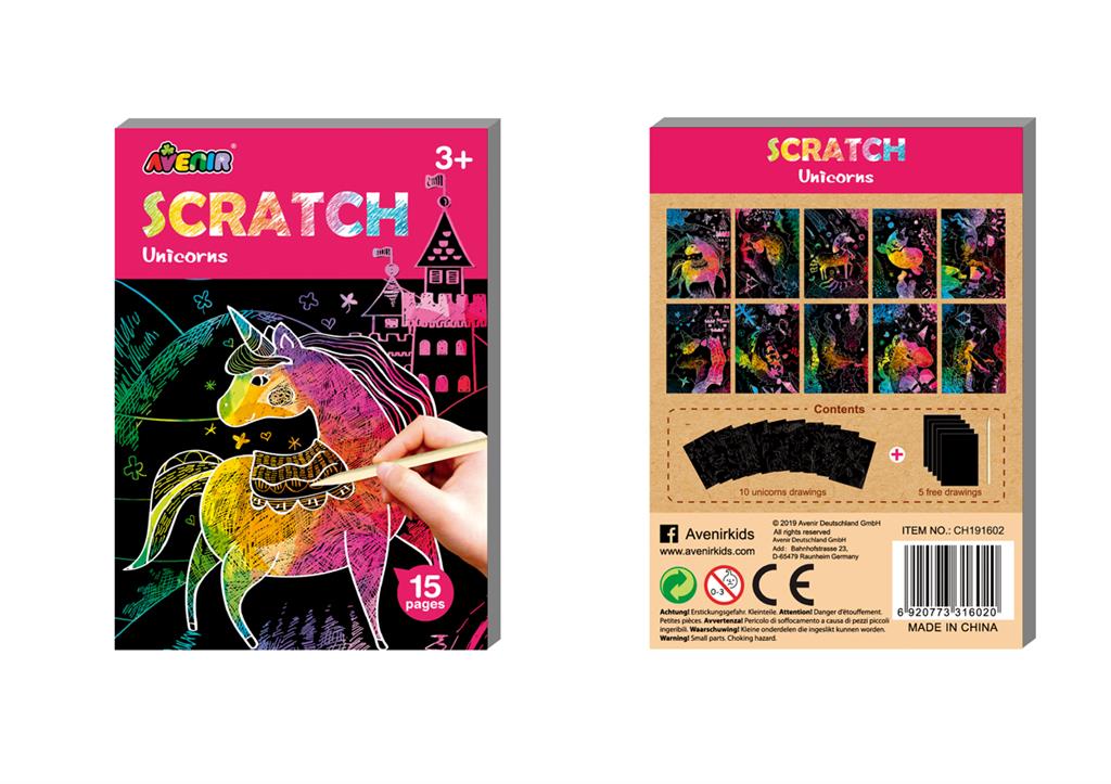 mini scratch book licornes avenir 