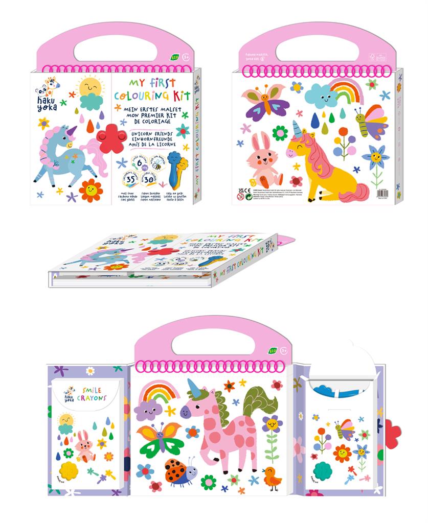 mon premier kit de coloriage amis de la licorne haku yoka 