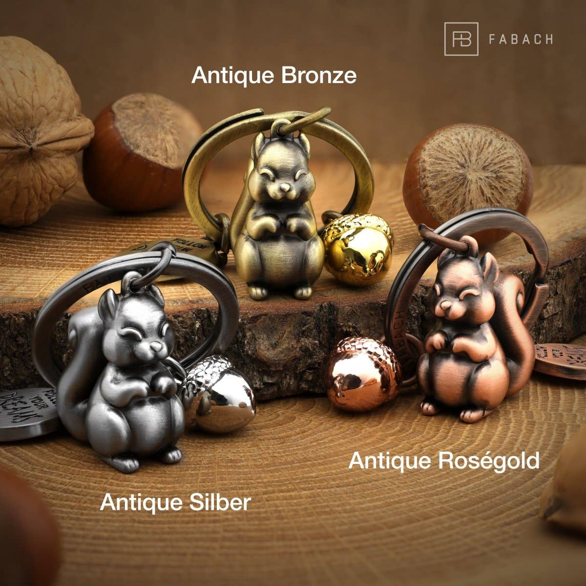 porte cles ecureuil skippy fabach 