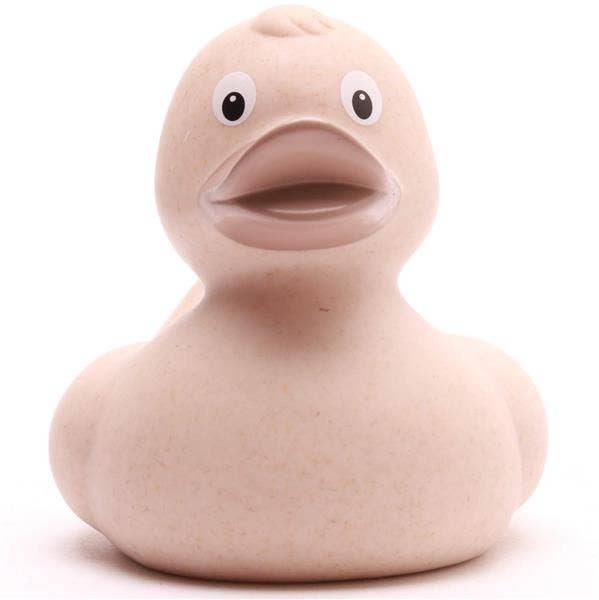 Umweltfreundliche Badeente Carol – ocker