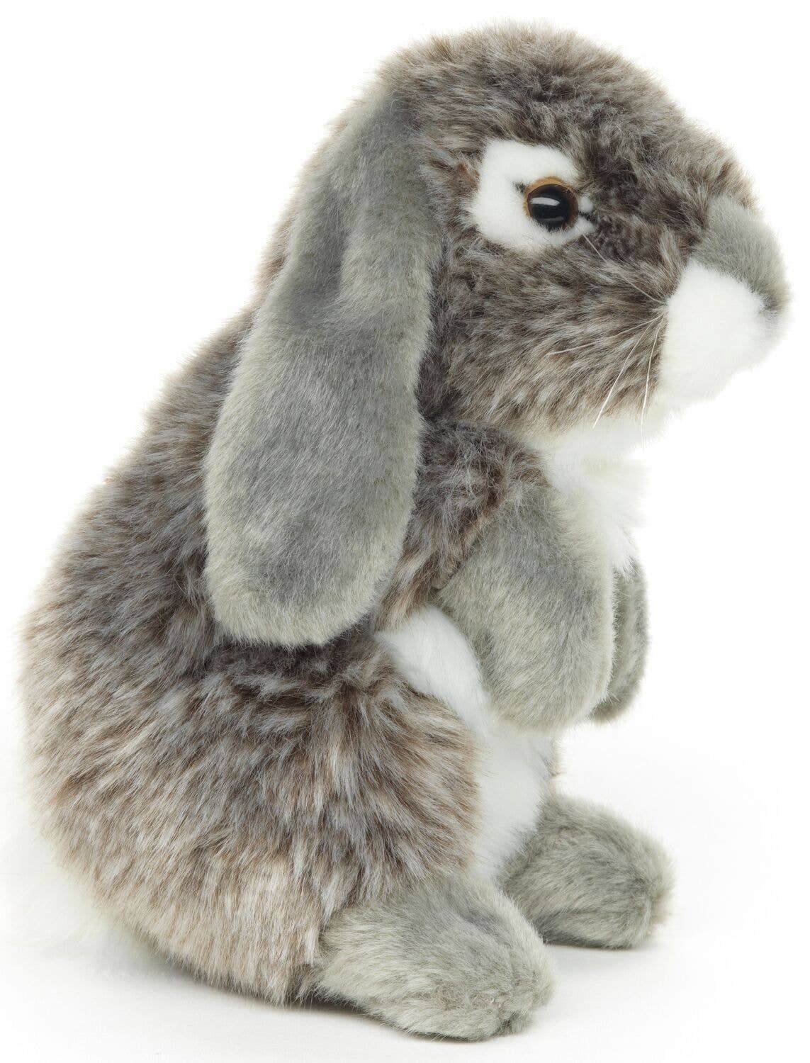 Lapin Bélier, debout (gris) - peluche Uni Toys