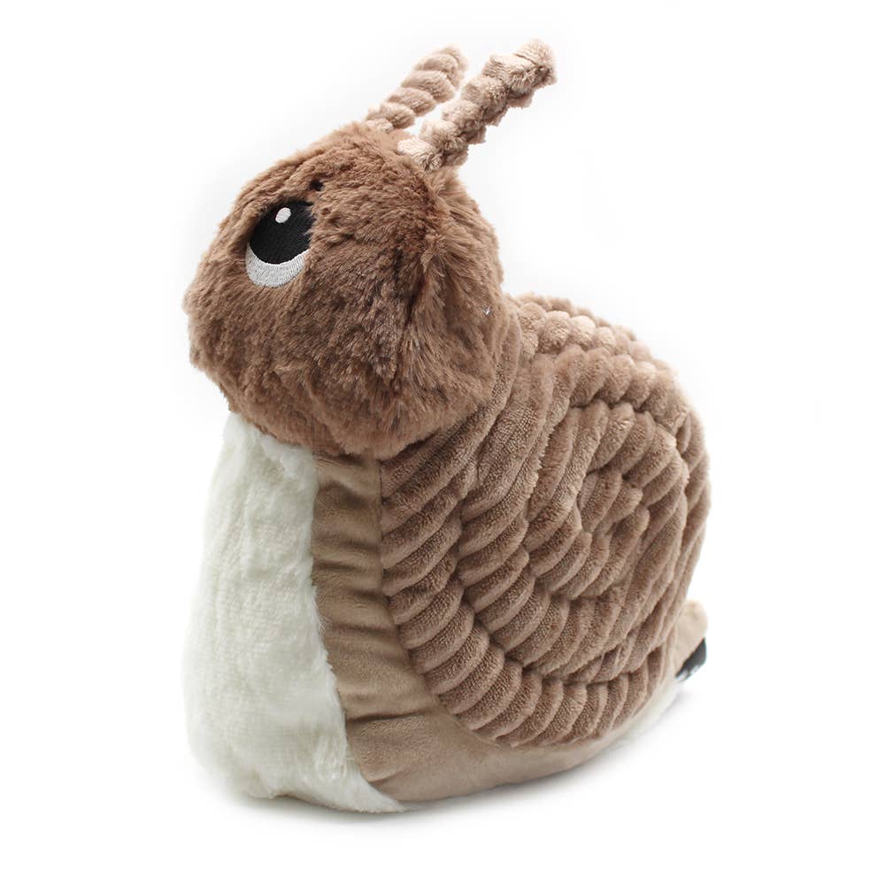 Speedou the snail mom and baby plush, brown and beige – Les Ptipotos