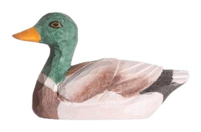 Canard Colvert en Bois Wudimals CoinCaillerie