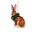 Hanging Christmas Bunny Decoration