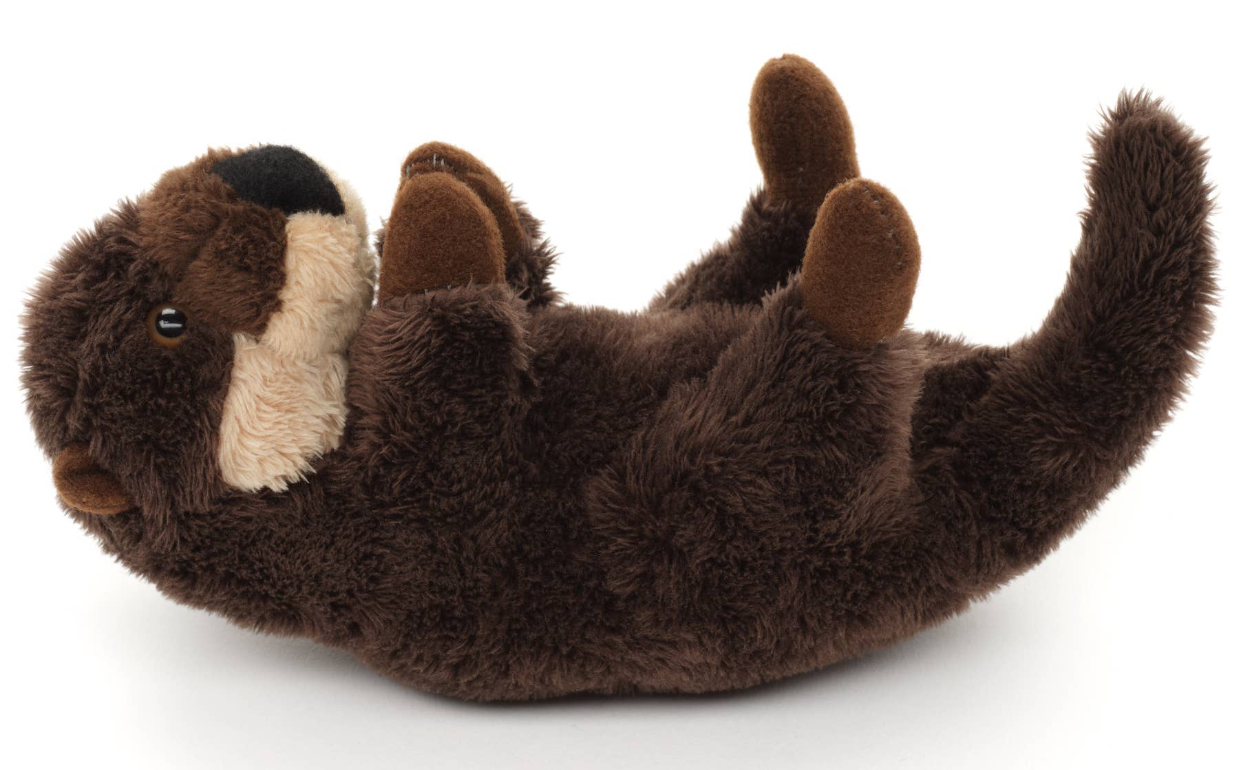 Peluche nageuse à dos de loutre - 17 cm (longueur) - jouet en peluche Uni Toys