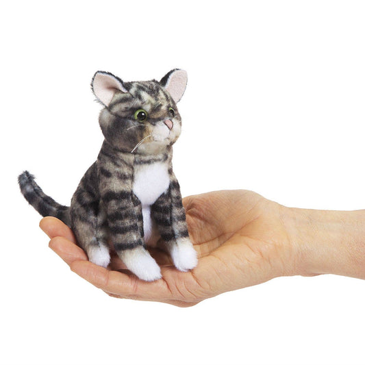 Marionnette à mano Mini gatoon 2791/ Mini gato tigré Folkmanis realista