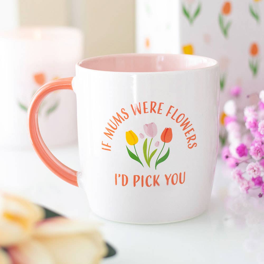 Mug Tulipe « Si les mamans étaient des fleurs » – 350 ml
