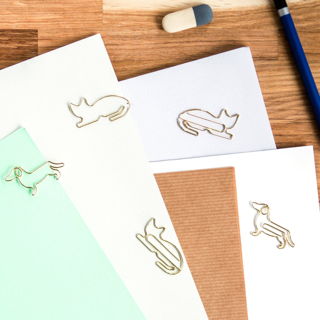 Cat & Dog Paper Clips