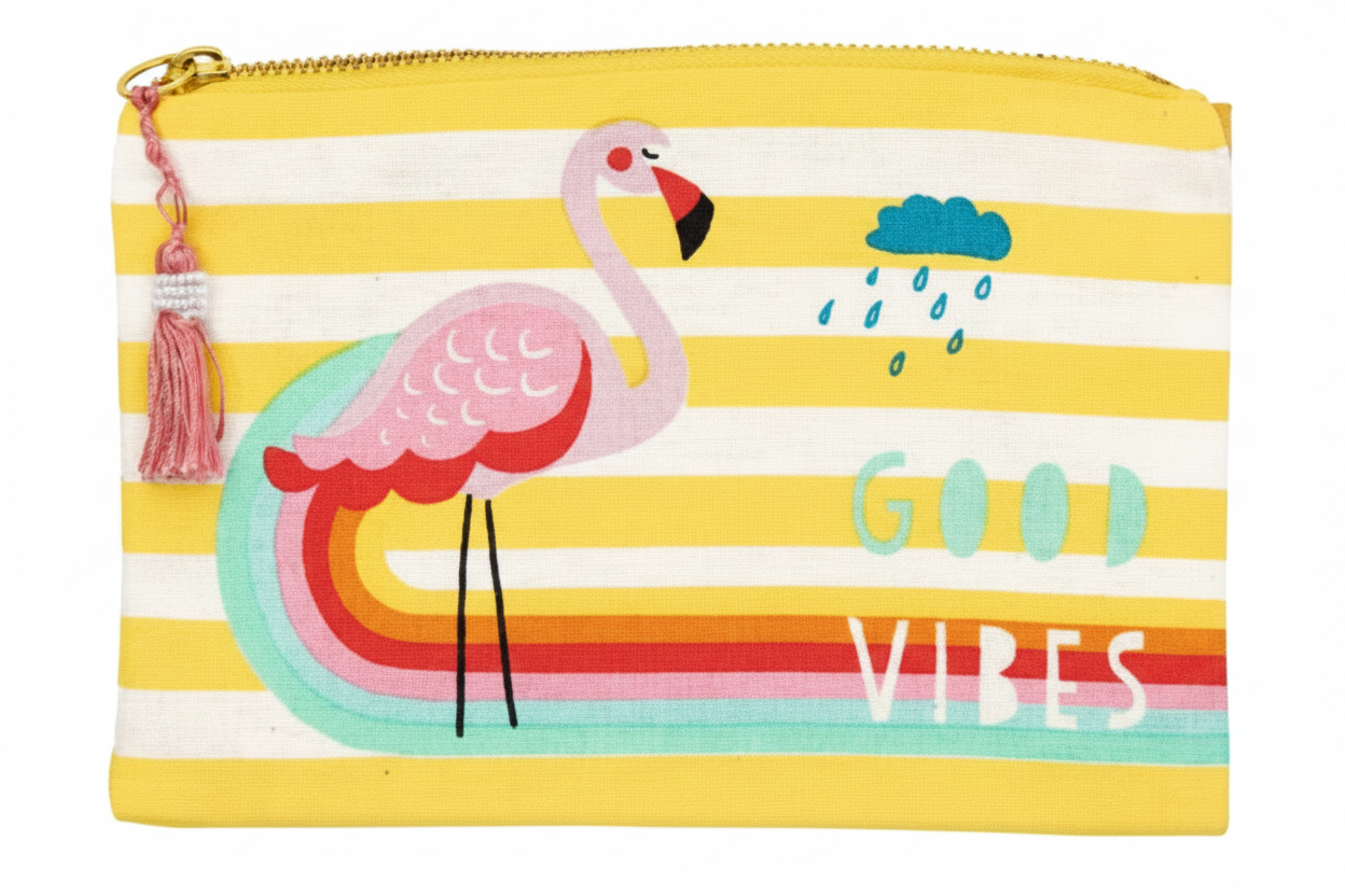 Flamingo „Good Vibes“-Beutel