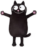 Ed, the Cat: BOUILLOTE 36x19cm, volume 1,5l, en pluche et caoutchou, en boîte cadeau