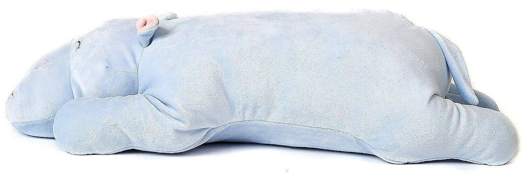 Coussin Hippopotame bleu clair Uni Toys