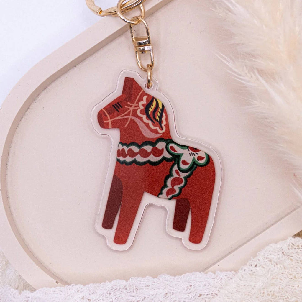 porte cles cheval de dalecarlie tilda theo 