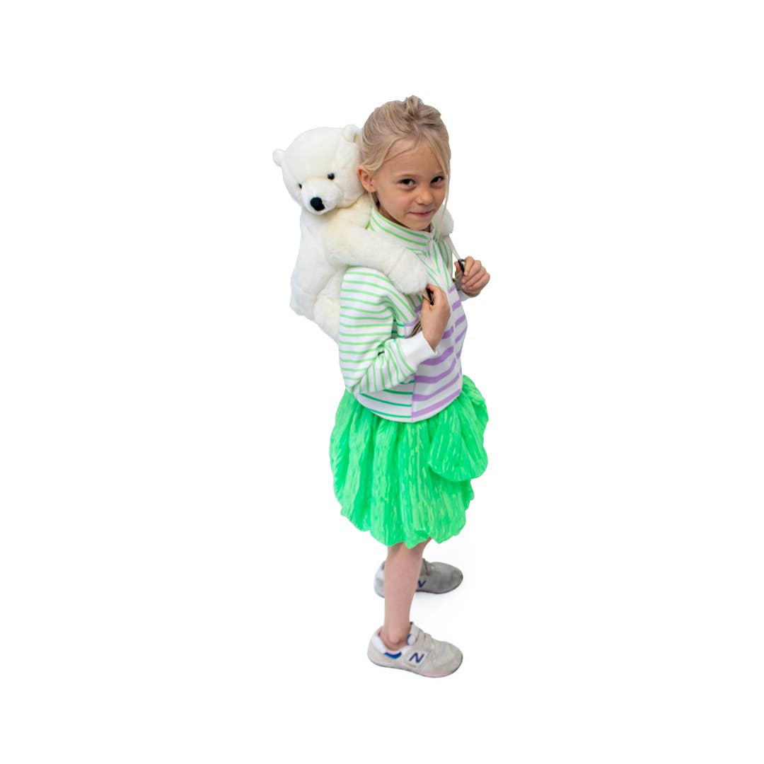 Sac à dos Peluche Enfant ours polaire - Wild & Soft