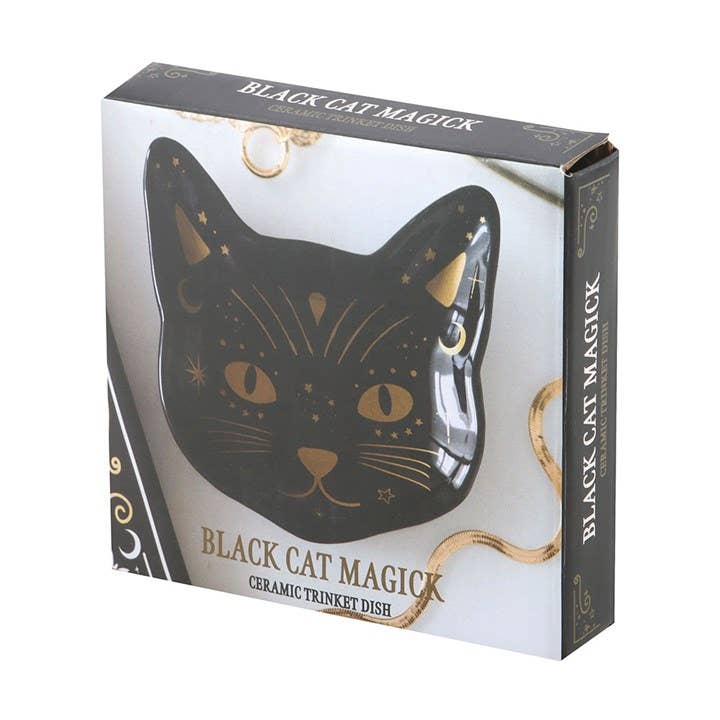Coupelle tête de chat noir