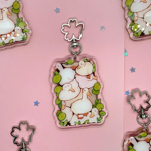porte cles pile of ducks bubblesartcraft 
