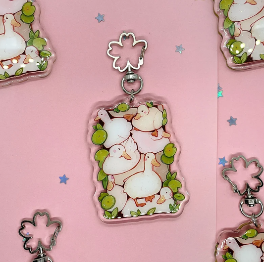 Pile Of Ducks Keychain