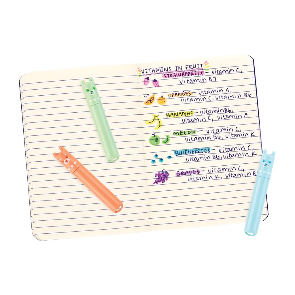 Set de 6 Mini Surligneurs Parfumés