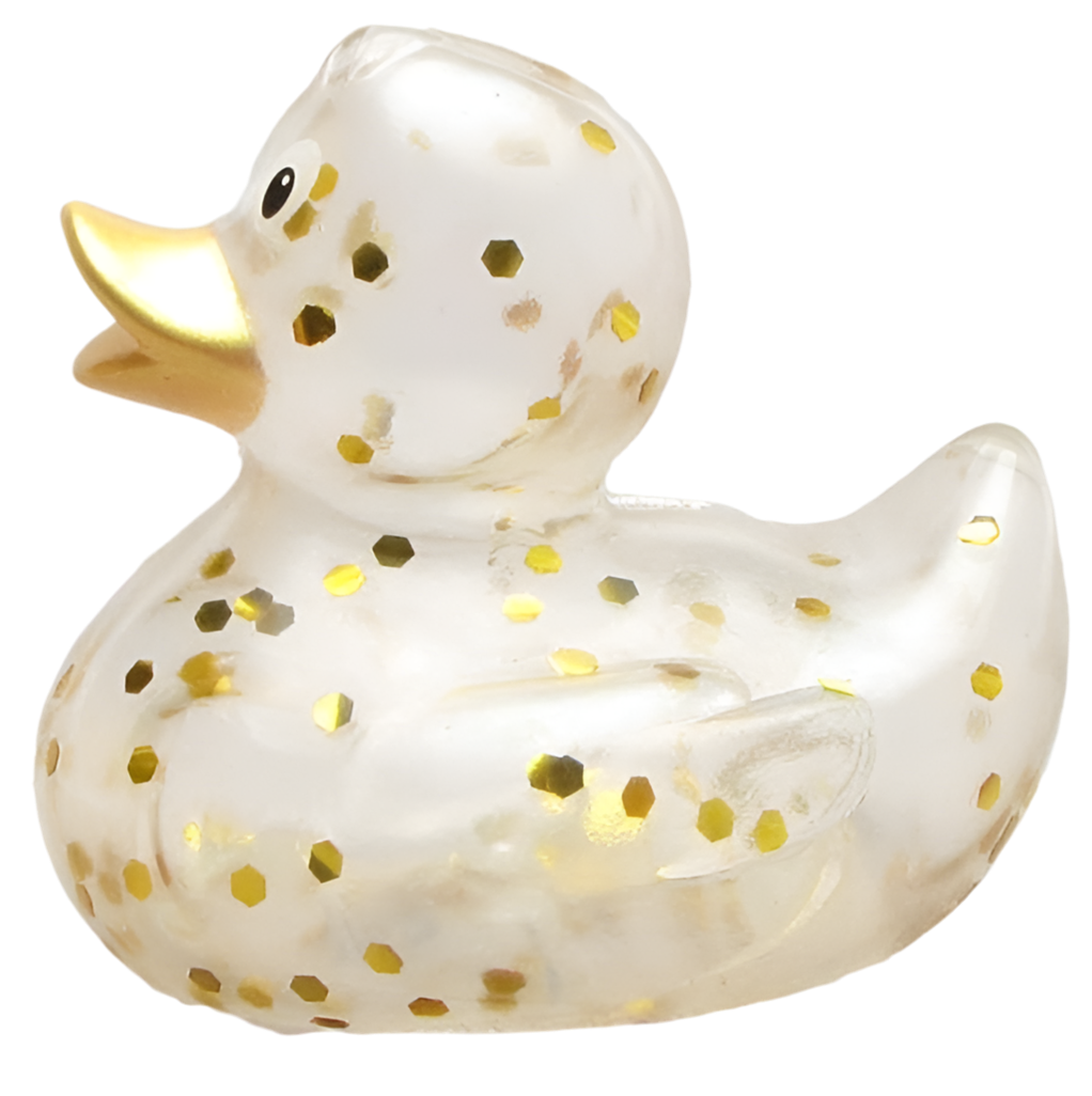 canard classique a paillettes dorees