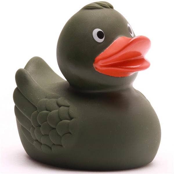 Ente mit Flügeln, olivgrün