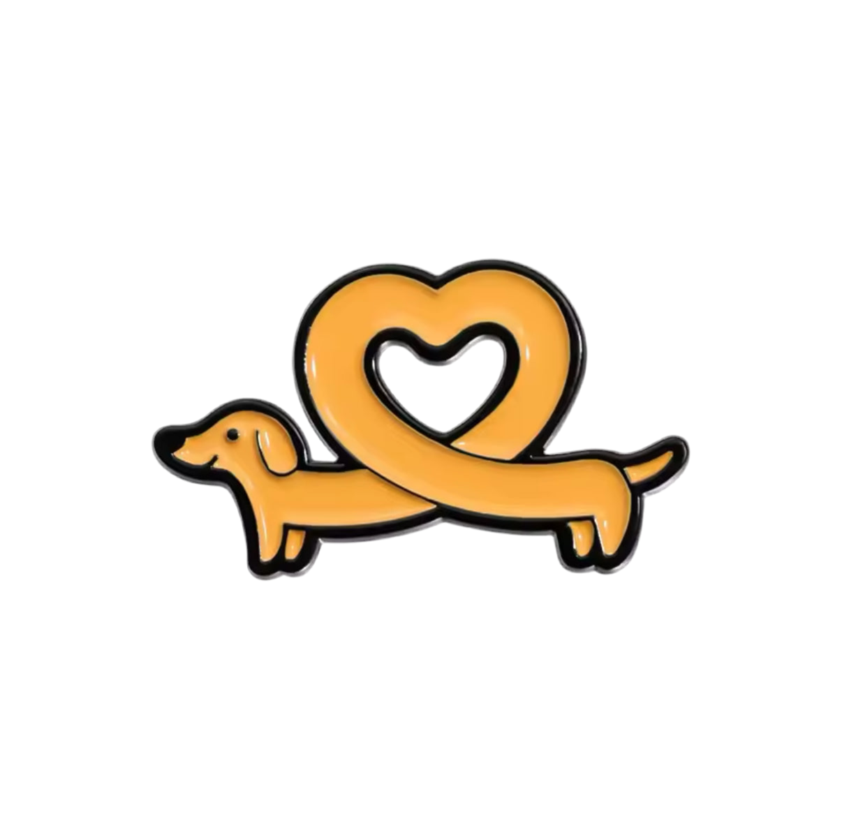 pins teckel coeur