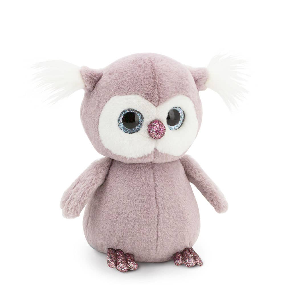 Peluche Fluffy la Petite Chouette Violette - 22 cm - 0+