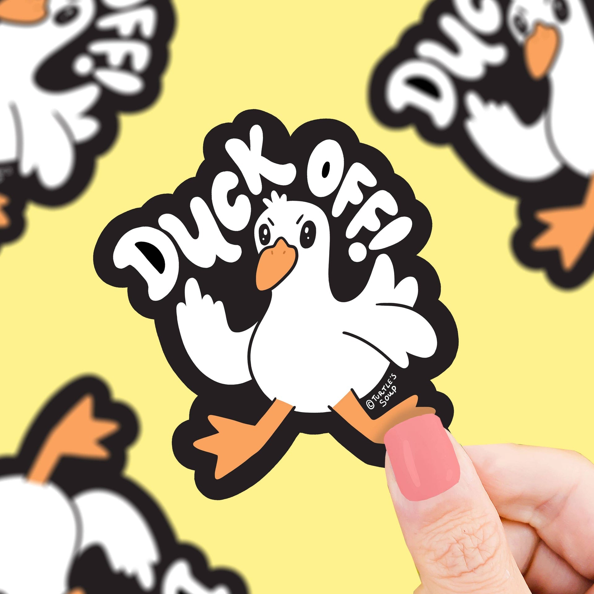 Ente weg Sticker