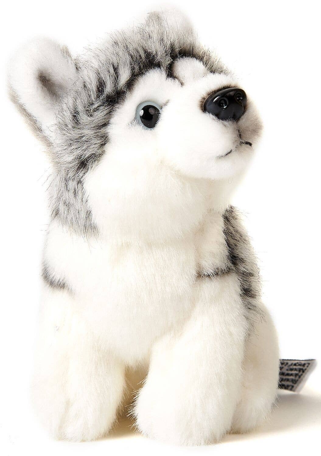 Peluche Husky, assis