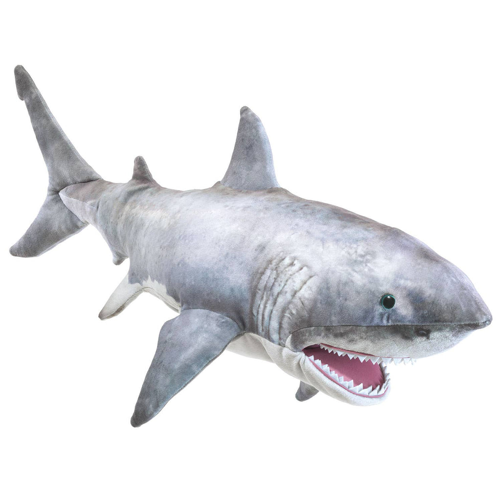 Marionnette à main Grand requin blanc 3181/ Grand requin blanc Folkmanis réaliste
