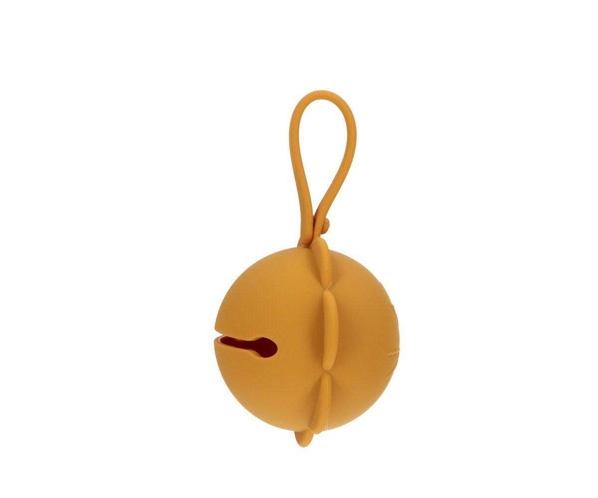 Porte-sucette en silicone Fleur moutarde - vue 2