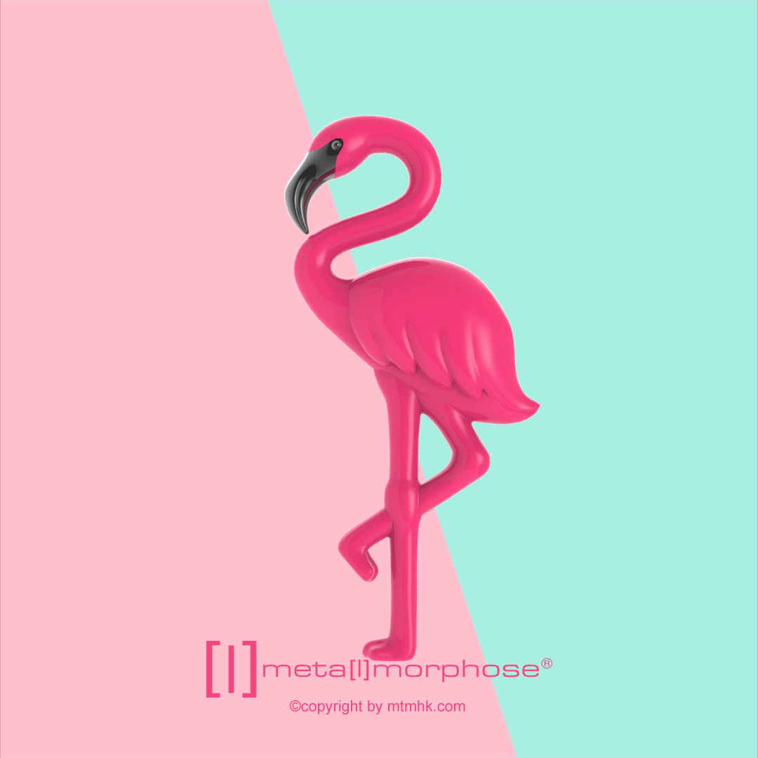 Ροζ μπρελόκ Flamingo