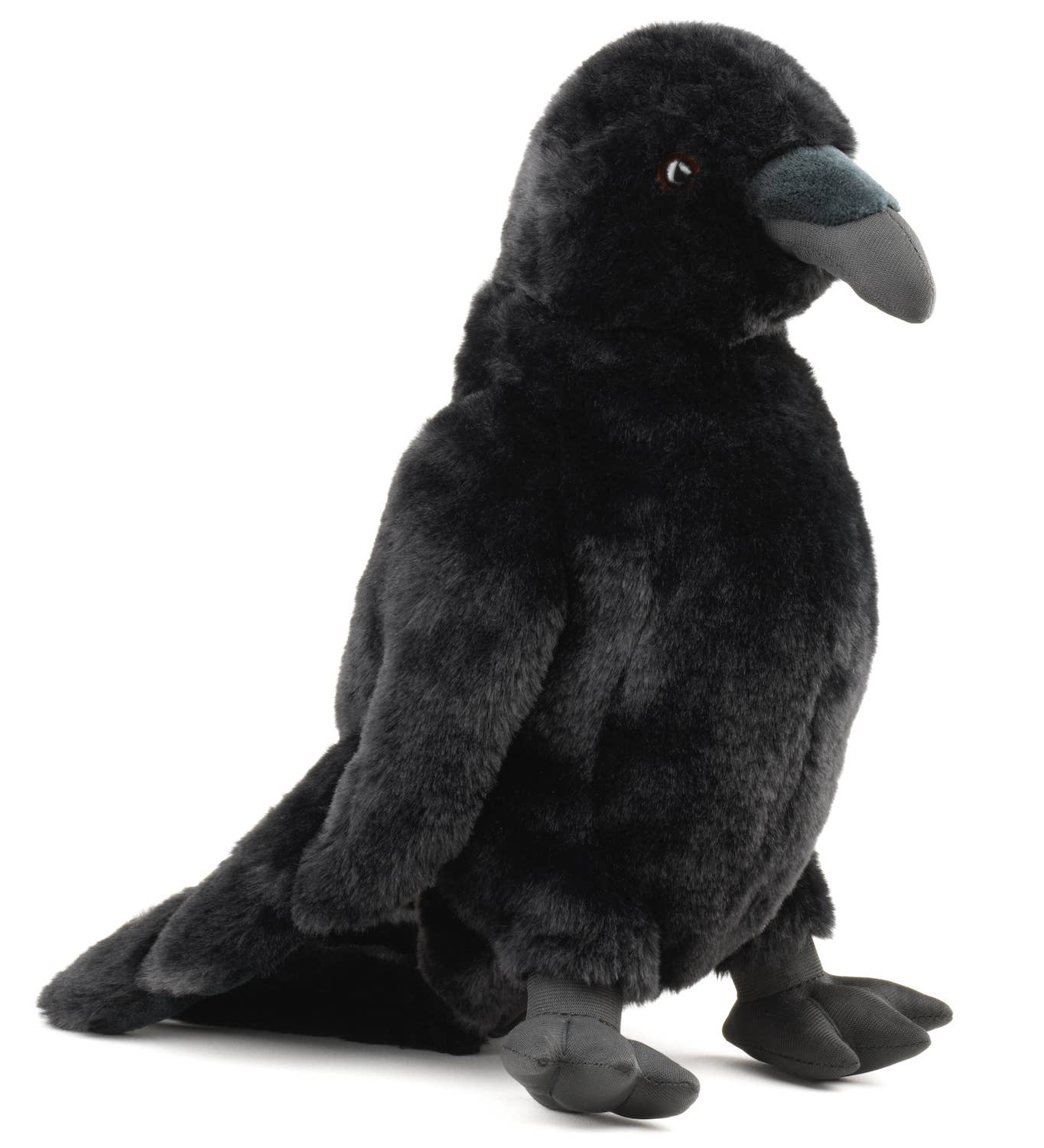 Marionnette à main en forme de corbeau, à tête pivotante, 31 cm, jouet en peluche Uni Toys