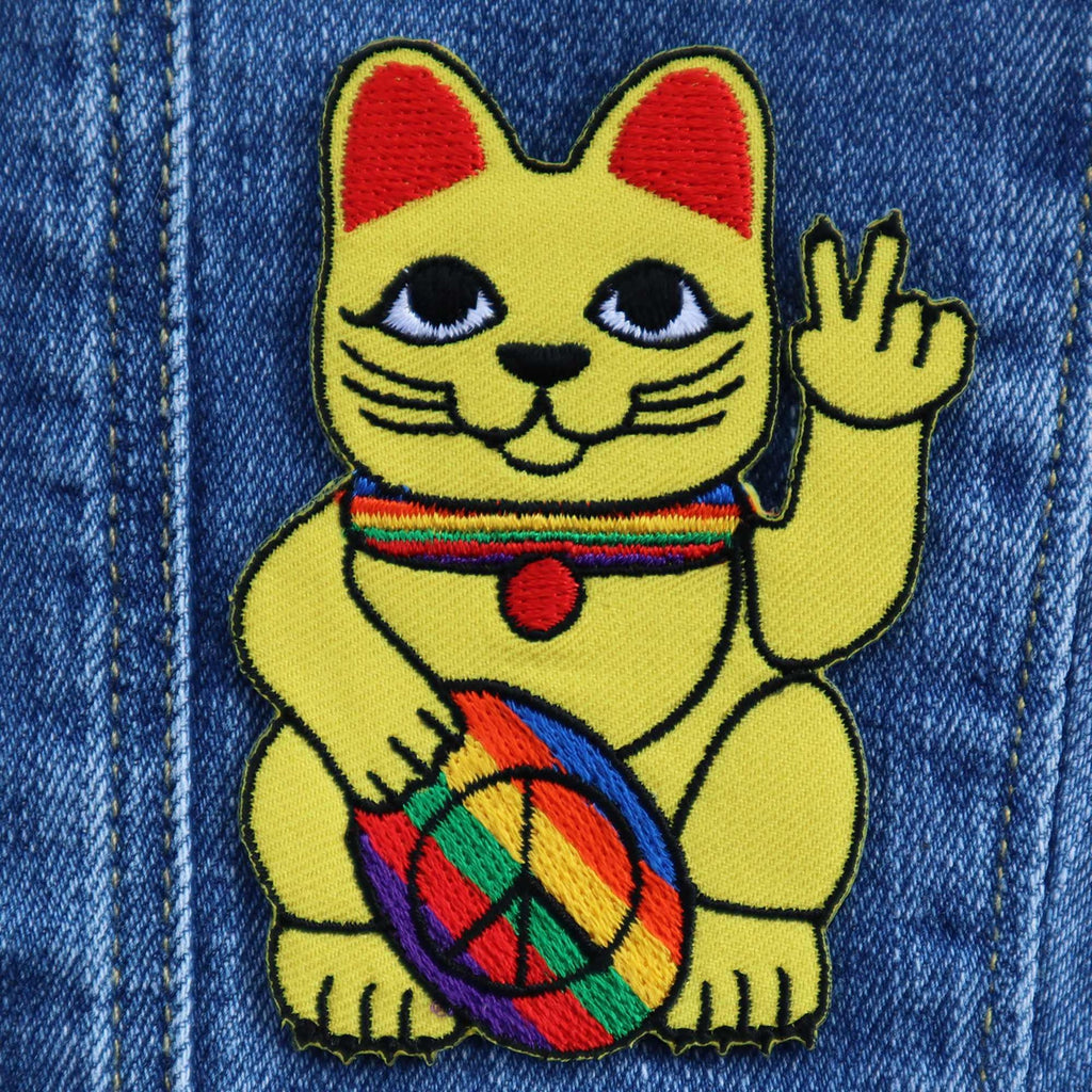 Patch Chat chanceux Peace