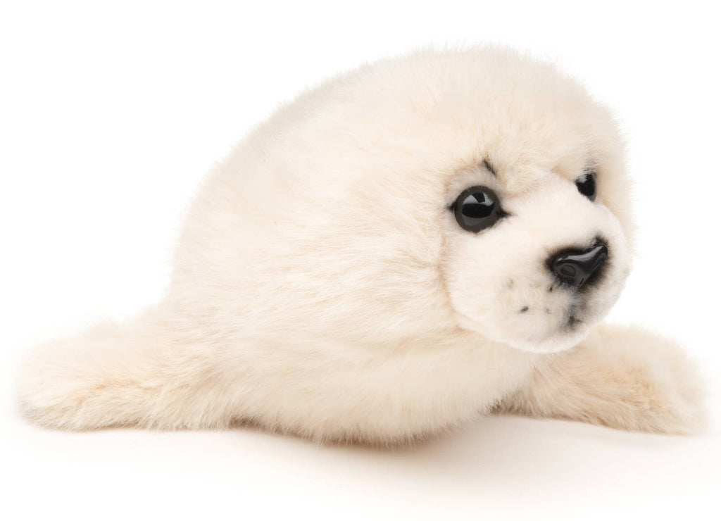 Phoque blanc - 32 cm (longueur) - Peluche Uni Toys