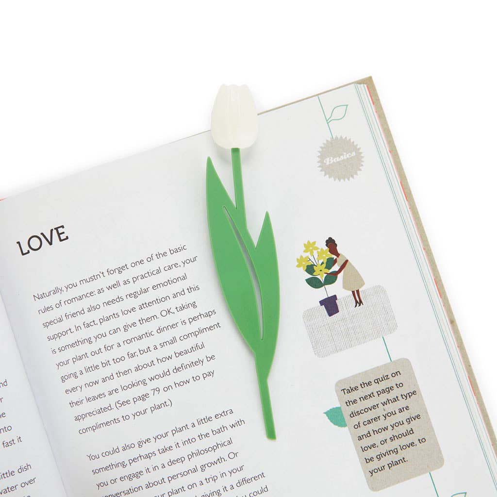 Marque-page Tulipe Blanche