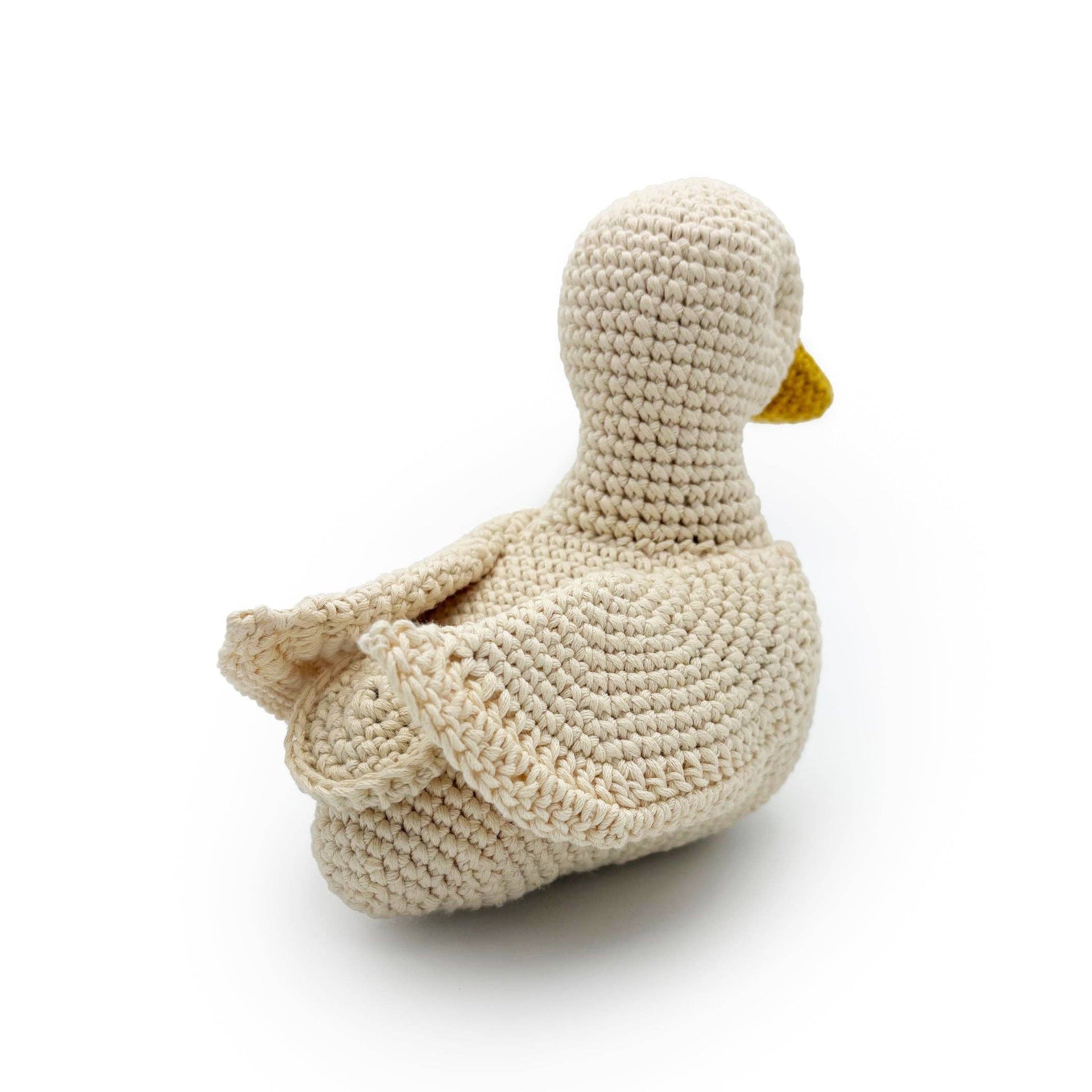 Peluche en tricot Canard musical