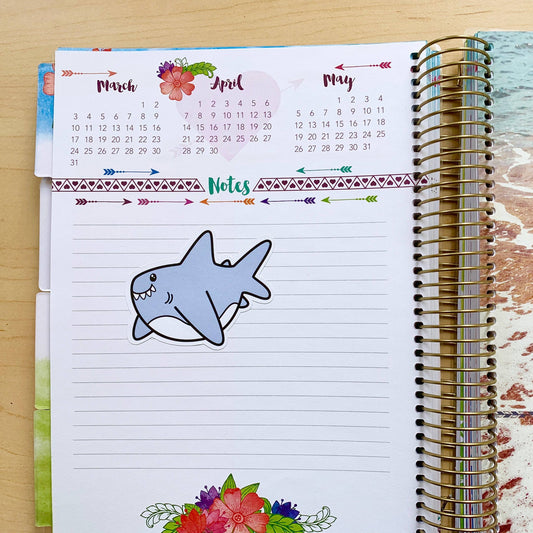 Flott hvit hai-klistremerke