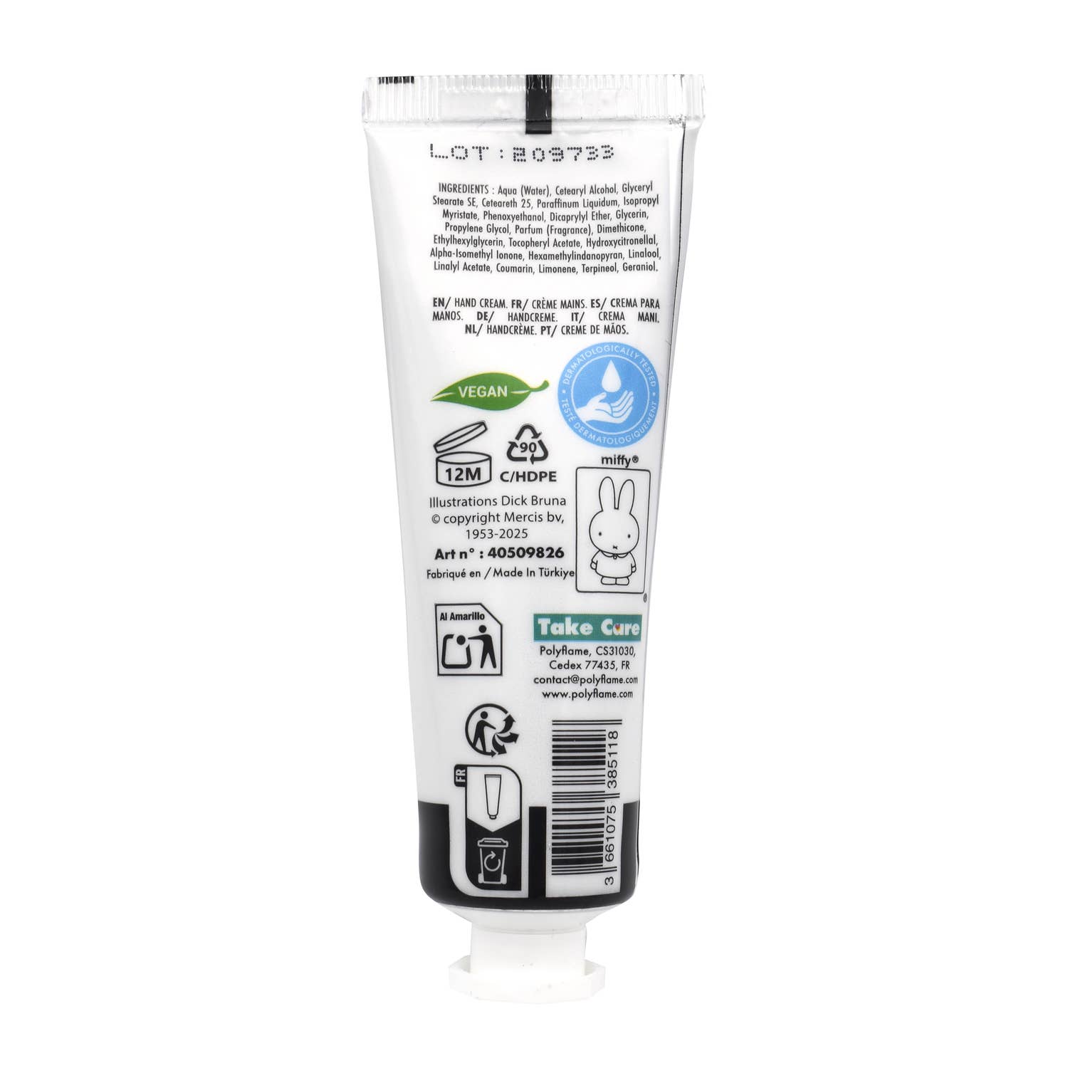Crème main Lapin Miffy 30ml