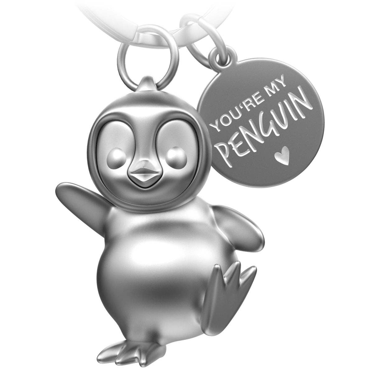 porte cles pingouin tu es mon pingouin breezy fabach FABACH_Pinguin_Breezy_silber 